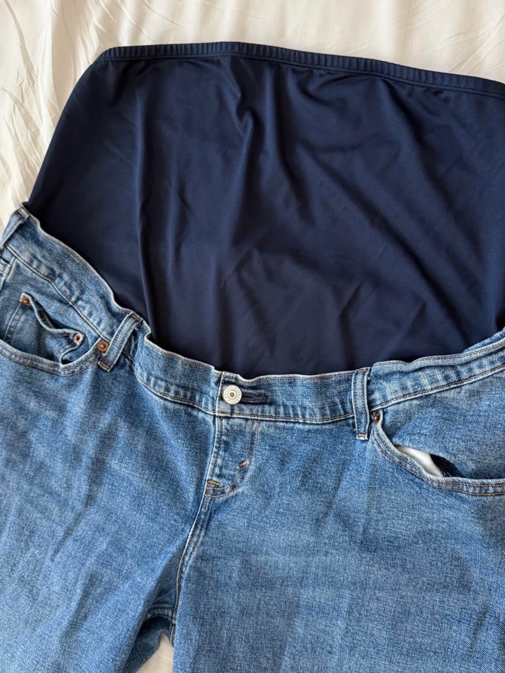 Abercrombie Maternity Blue Denim Jeans - Picture 3 of 5